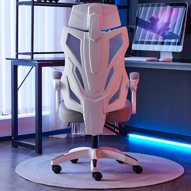 Computer office chair, employee's home mesh backrest, lifting and rotating office chair, headrests, ergonomic mesh chair