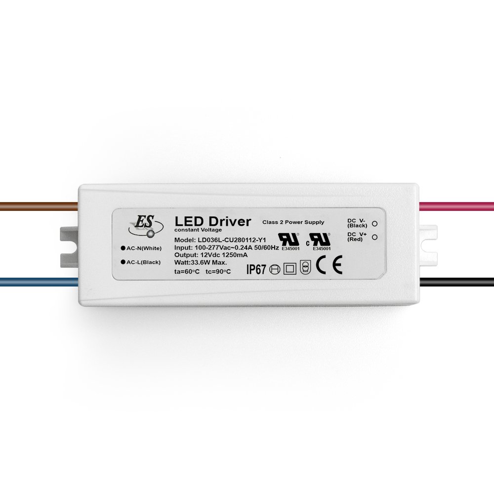 1050MA 38w 24V DC input voltage 100-277Vac non dimmable constant current LED driver