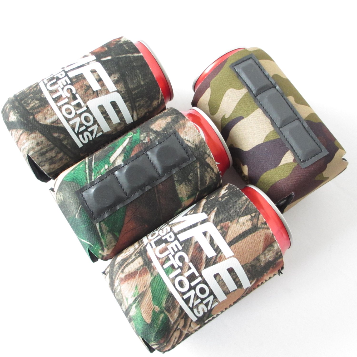 Wholesale customized camouflage leopard print chloroprene rubber beer cans