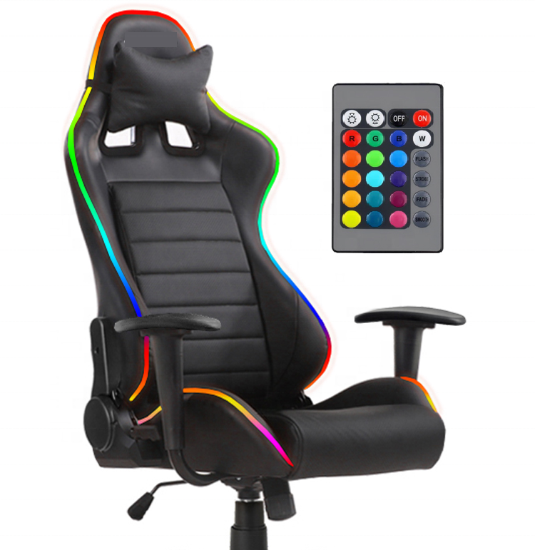 WS08 hot selling fashionable ergonomic comfortable RGB luminous gaming chair Rgb professional gaming chair