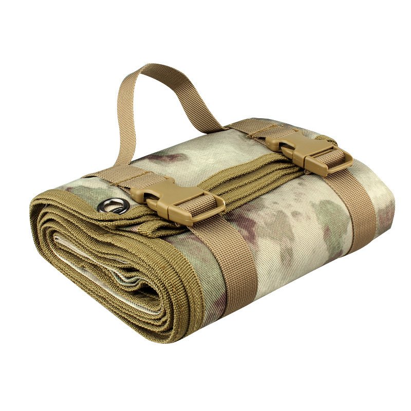 Outdoor double-sided multifunctional training shooting mat, anti slip and waterproof picnic mat, handbag, camping zipper, casual