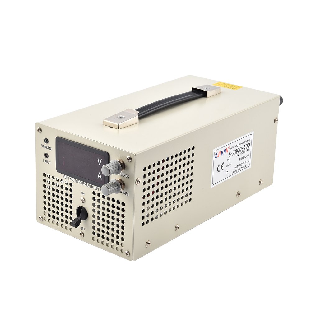High quality AC DC 2000 watt switching power supply 400v 5a output voltage and current adjustable with display charger SMPS PSU SMPS